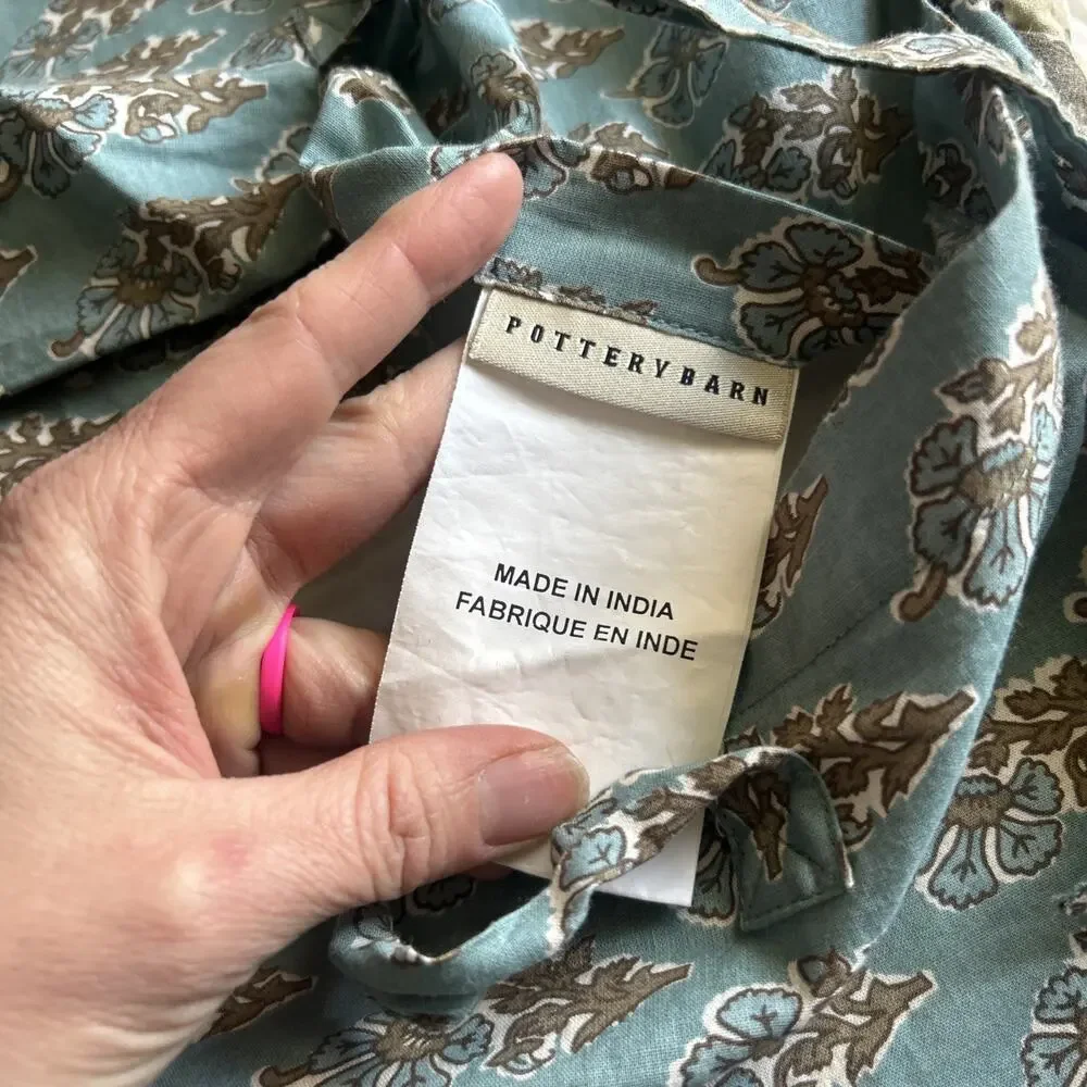 Pottery Barn Neena Patchwork Quilted Euro Sham 26